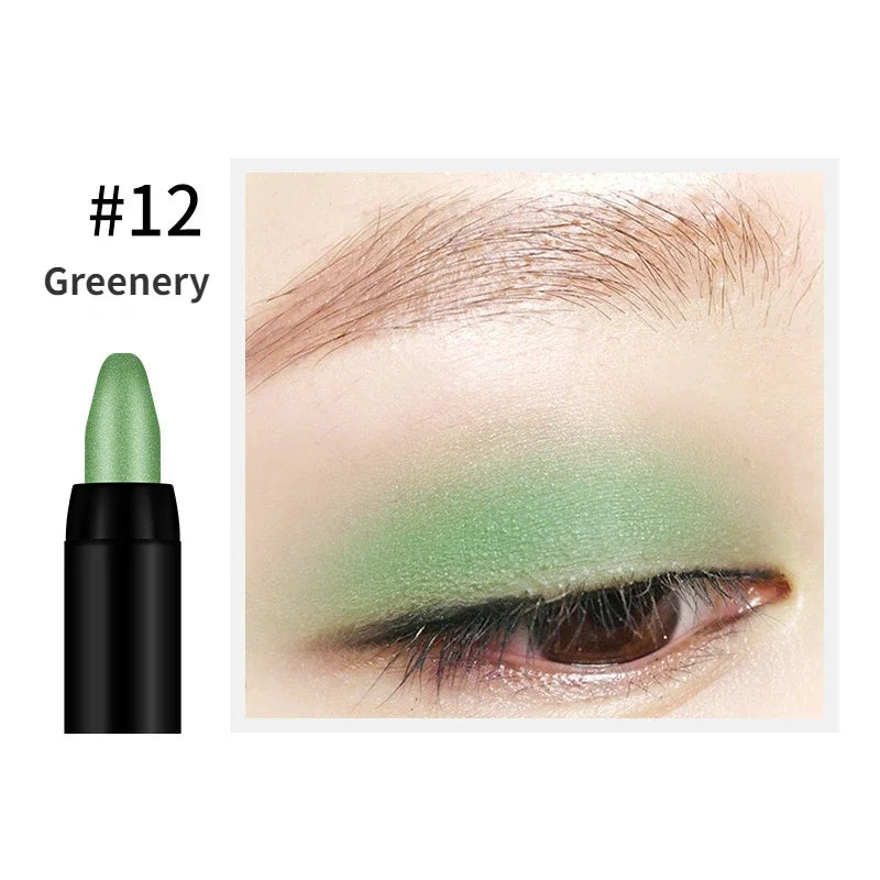 Bling Eye Shadow Pen - 16 Colors Glitter Eyeshadow Stick, Pearlescent Shimmer Pencil