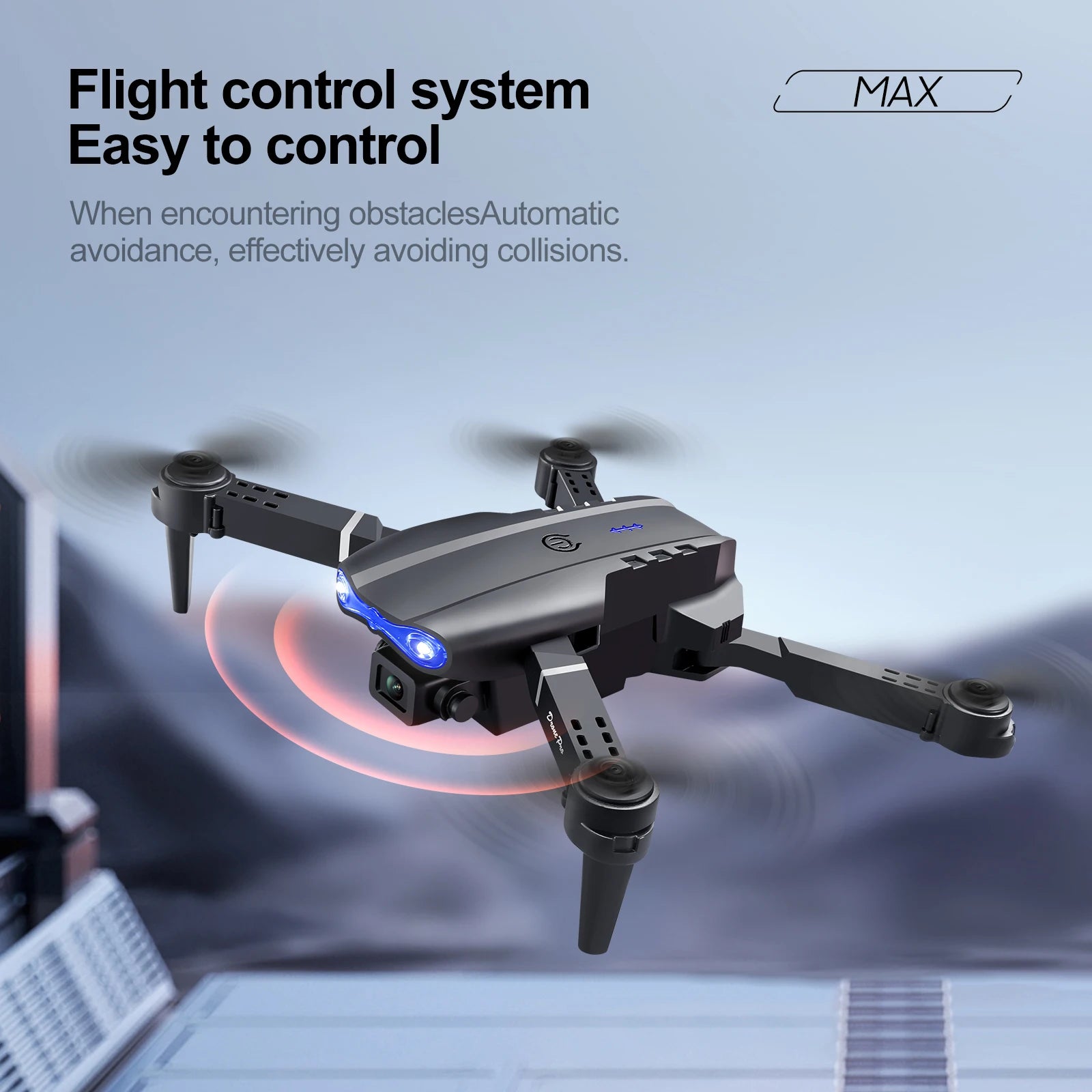 E88 Pro Foldable GPS Drone with 4K Dual Camera - 23 Min Flight, Optical Flow (360g)