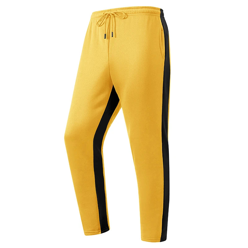 Men's Colorblock Athletic Joggers - Warm Workout Sweatpants
