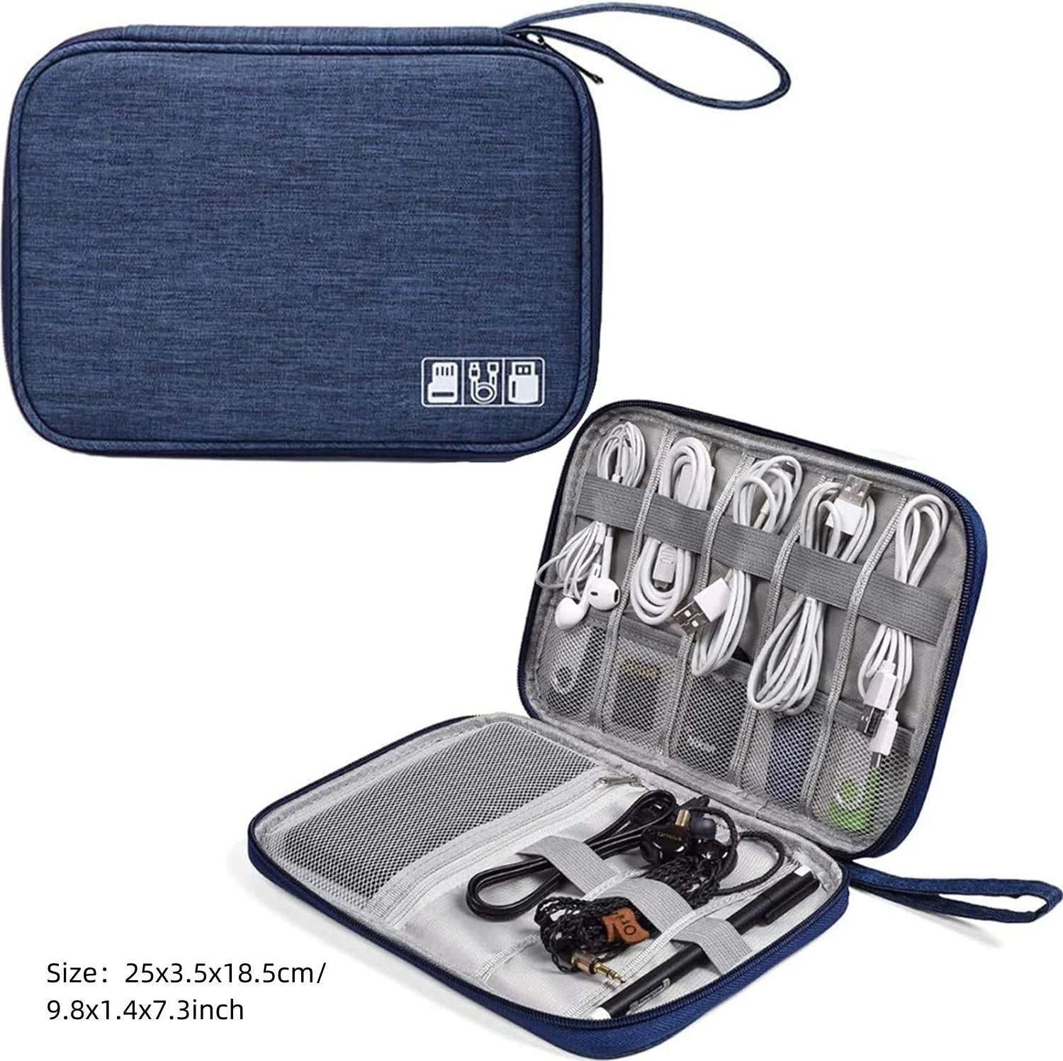 Waterproof Cable Storage Bag – Digital Electronics Organizer