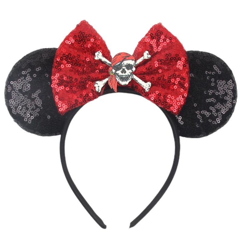 Disney Colorful Sequins Bow Headband – Rainbow Hair Accessory for Girls & Disney Fans