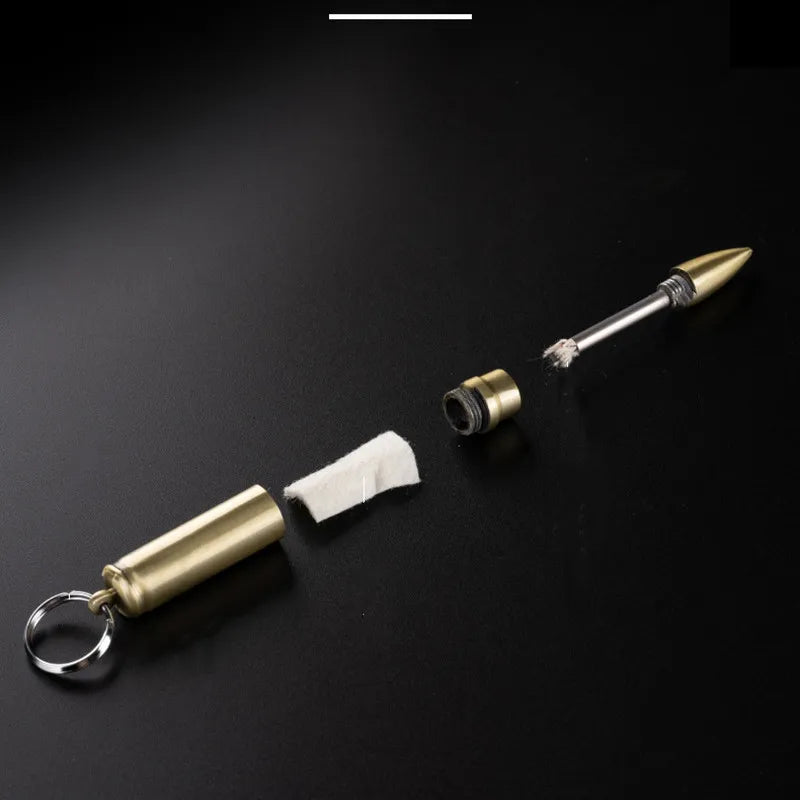 Permanent Match Lighter with Bottle Opener – Refillable Metal Keychain Lighter for Camping & EDC