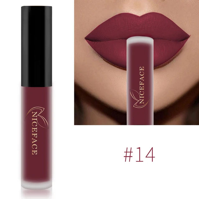 Waterproof Matte Liquid Lipstick - 25 Colors, Long-Lasting Lip Gloss