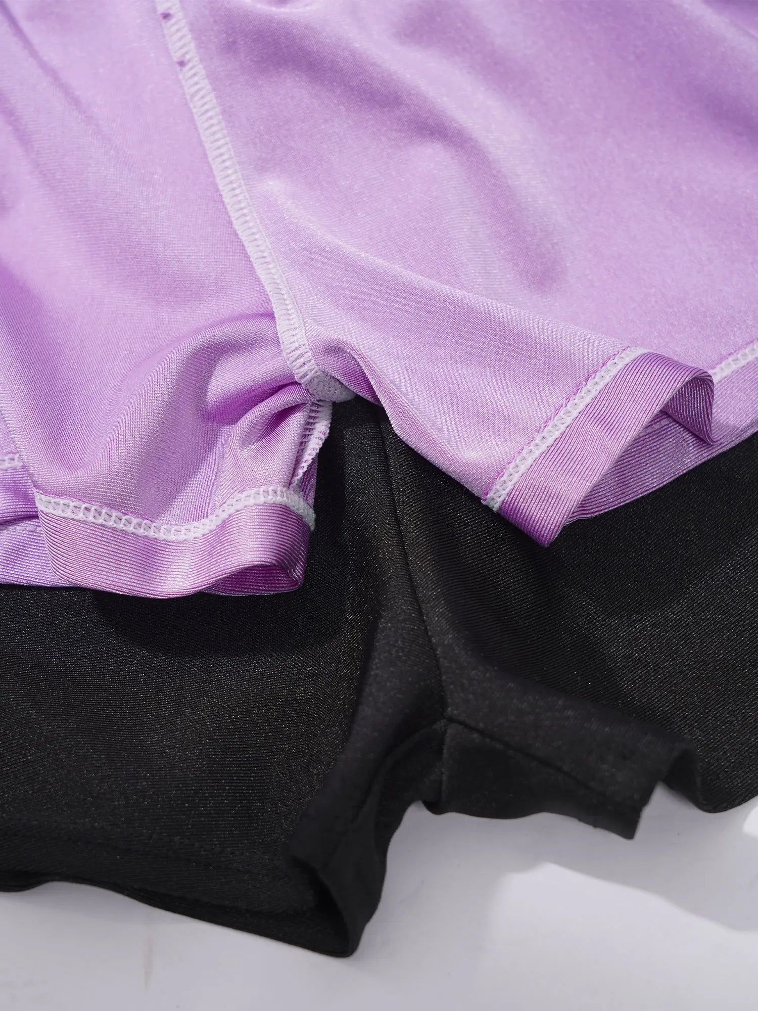 Girls Athletic Shorts - Double-Layer Sports Shorts for Yoga, Running & Workout (Ages 4-14)