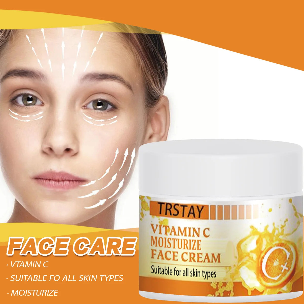 Vitamin C Brightening Face Cream – Hydrating Moisturizer for All Skin Types