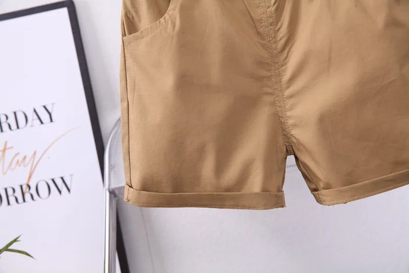 Toddler Boys Summer Outfit Set - 2-Piece T-Shirt & Shorts (Ages 1-5)