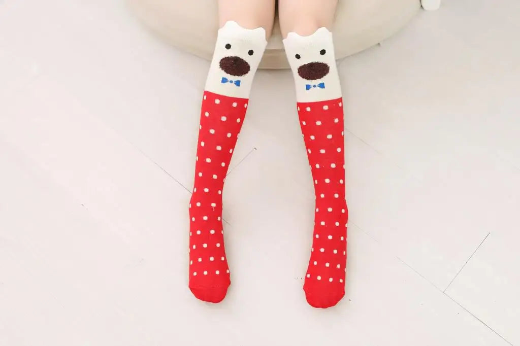 Cute Cartoon Kids Socks Animal Pattern Crew