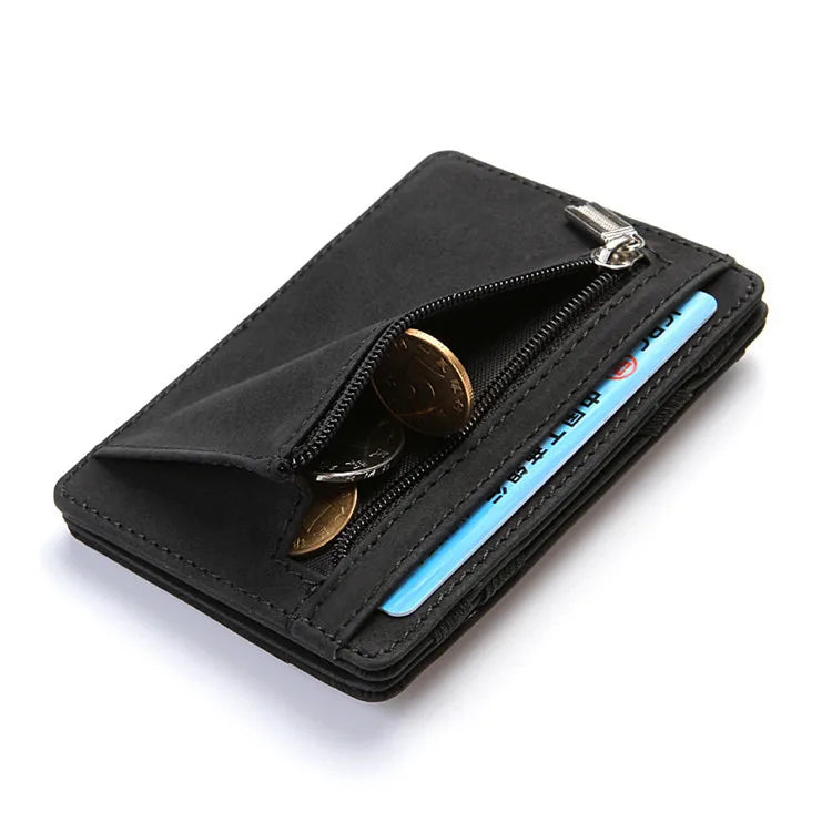 PU Leather Magic Wallet – Zipper Coin Pocket