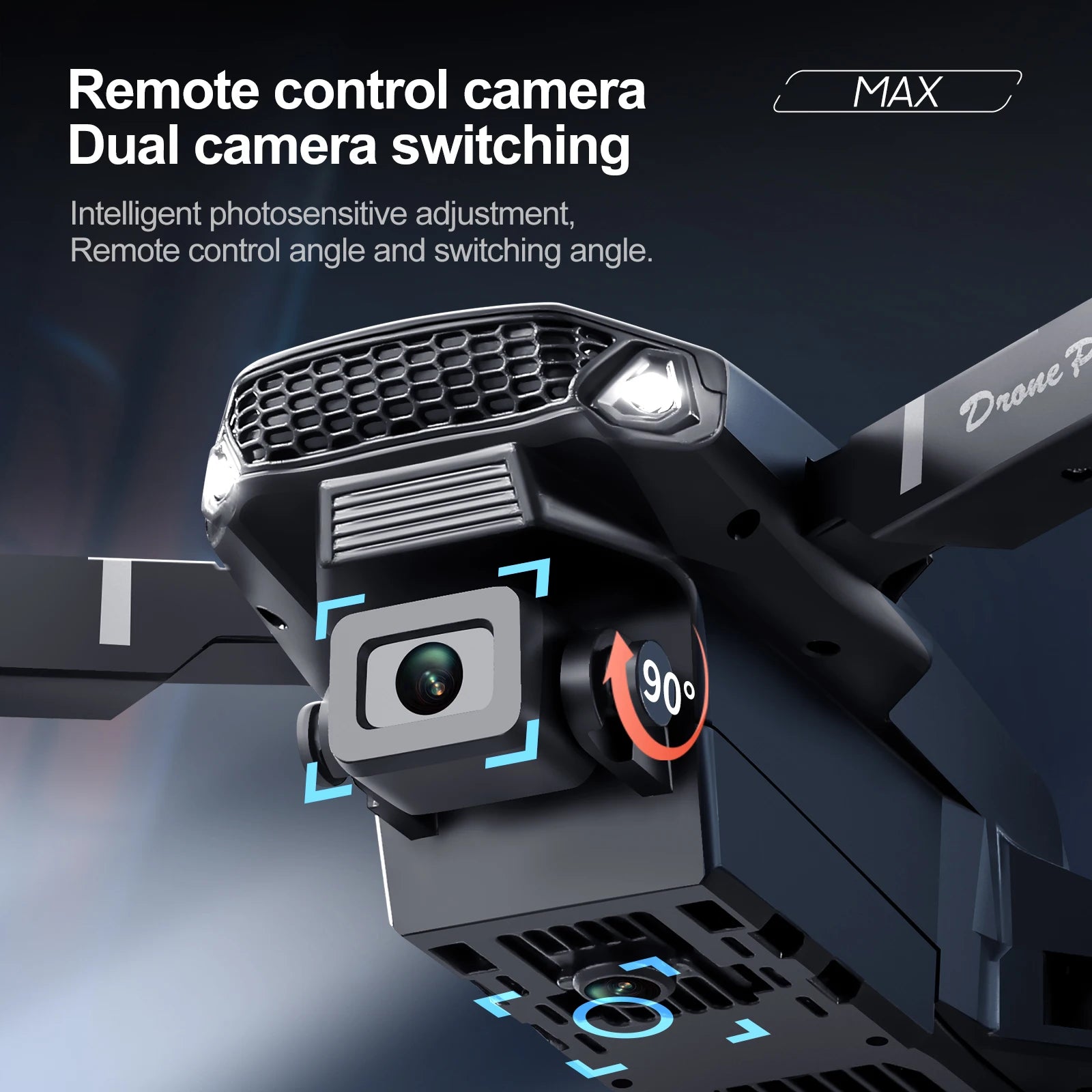 E88 Pro Foldable GPS Drone with 4K Dual Camera - 23 Min Flight, Optical Flow (360g)