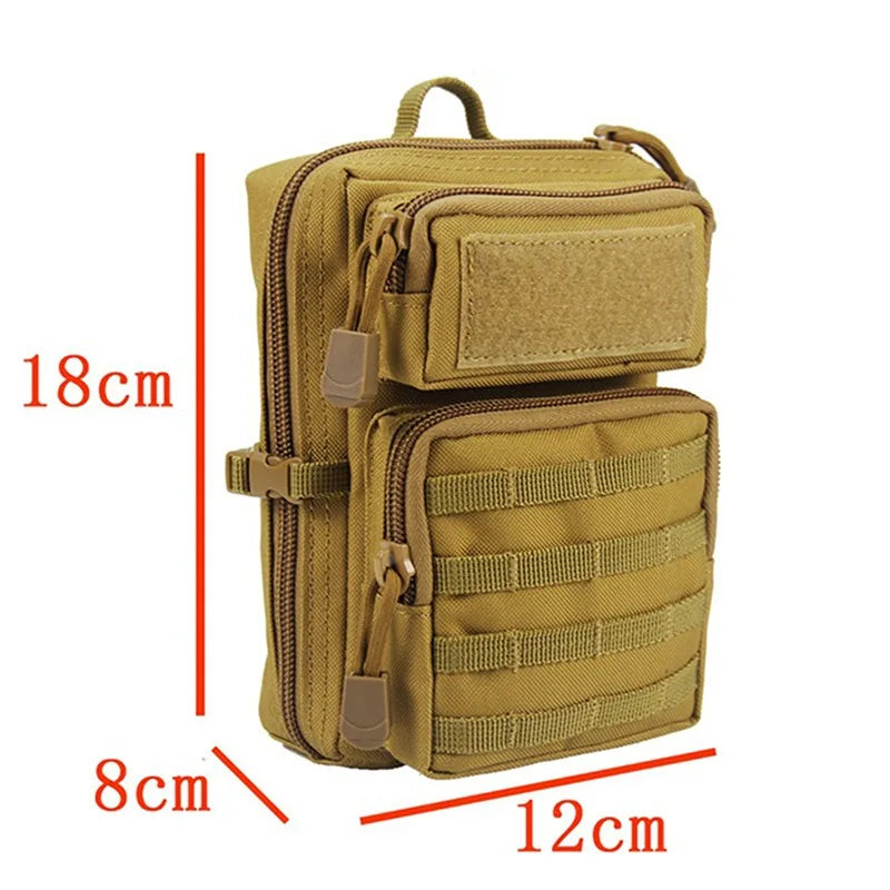 Tactical MOLLE Waist Bag - EDC Pouch for Camping & Hiking