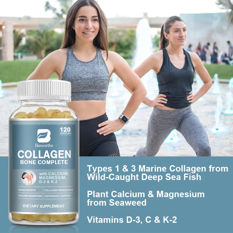 Bone Collagen Complete Capsules – Calcium Absorption & Joint Support