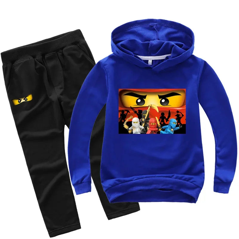 Kids Clothes Baby Boys 2-13 years Spring Autumn Children Clothing Sets Hoodies Pants 2 Pcs Set Tracksuit Anime Outwear Coat