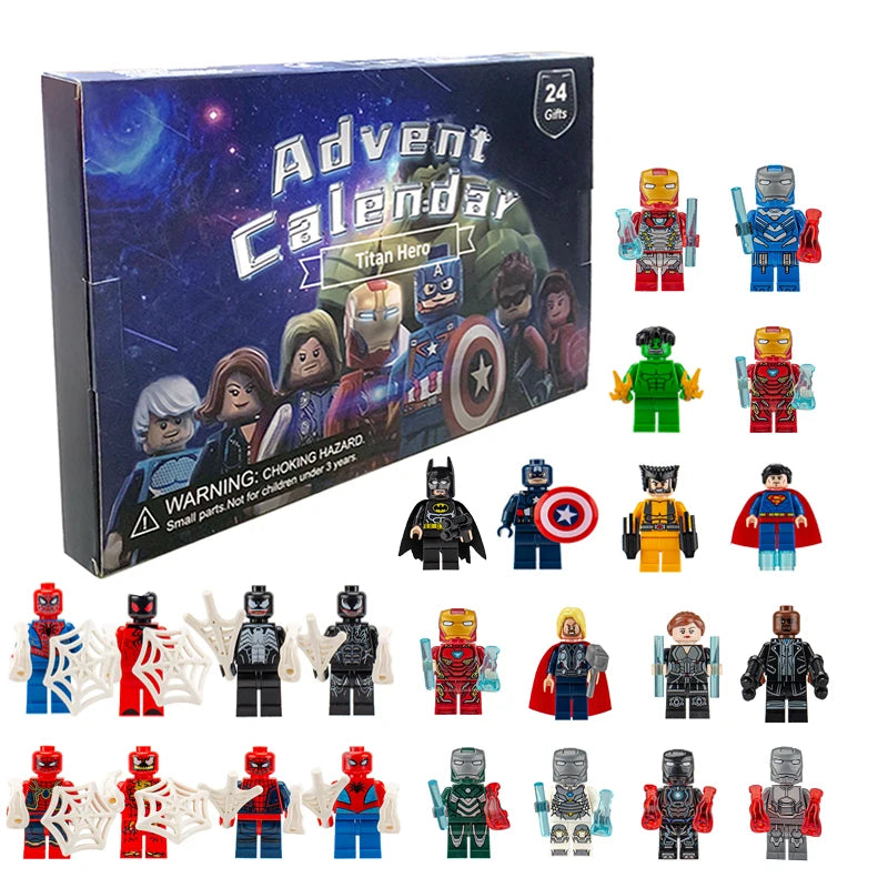 Marvel Advent Calendar 24pcs – Mini Superhero Figures