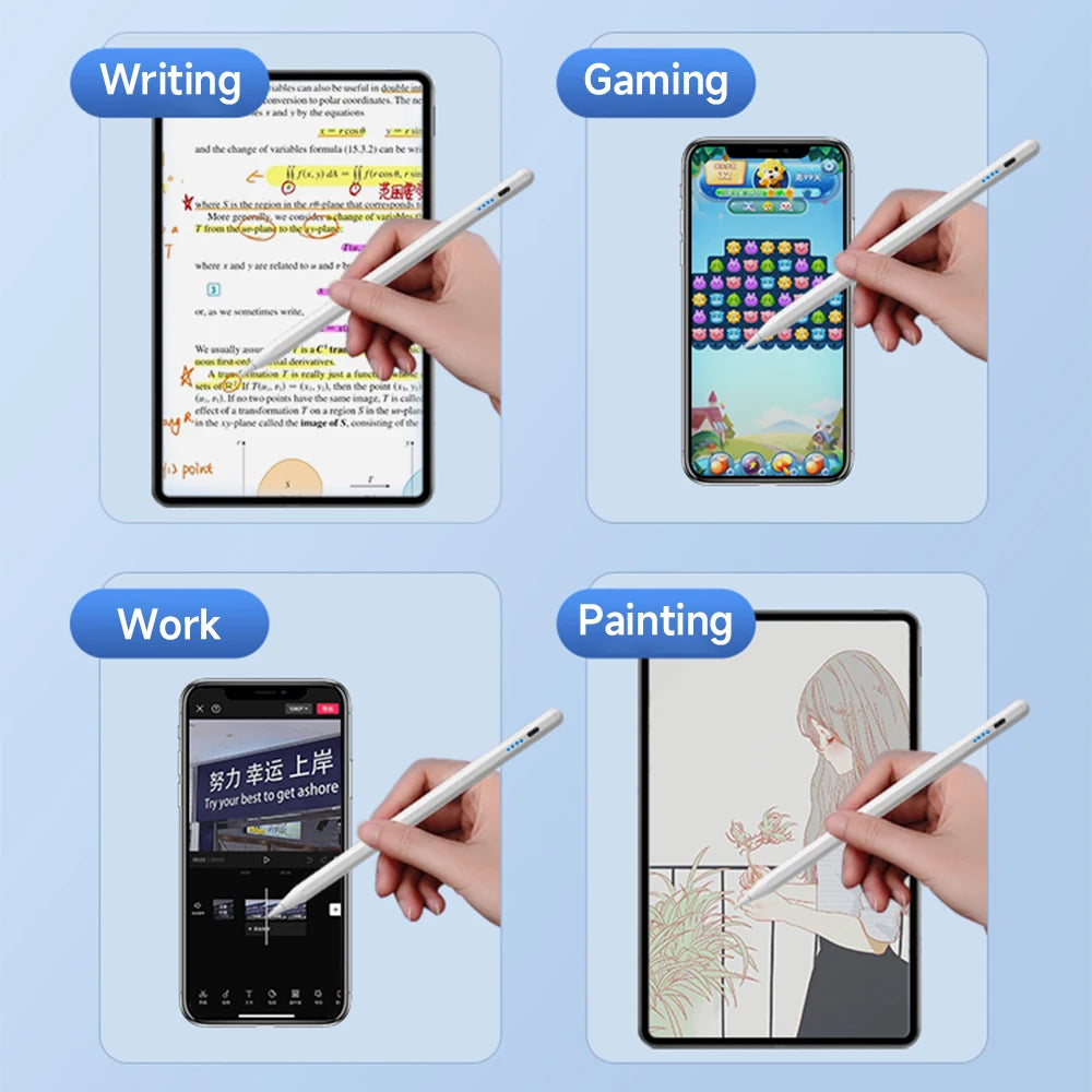 Universal Stylus Pen – Touch Pen for iPad, iPhone, Android Tablets & Smartphones + Pencil Case & Tips