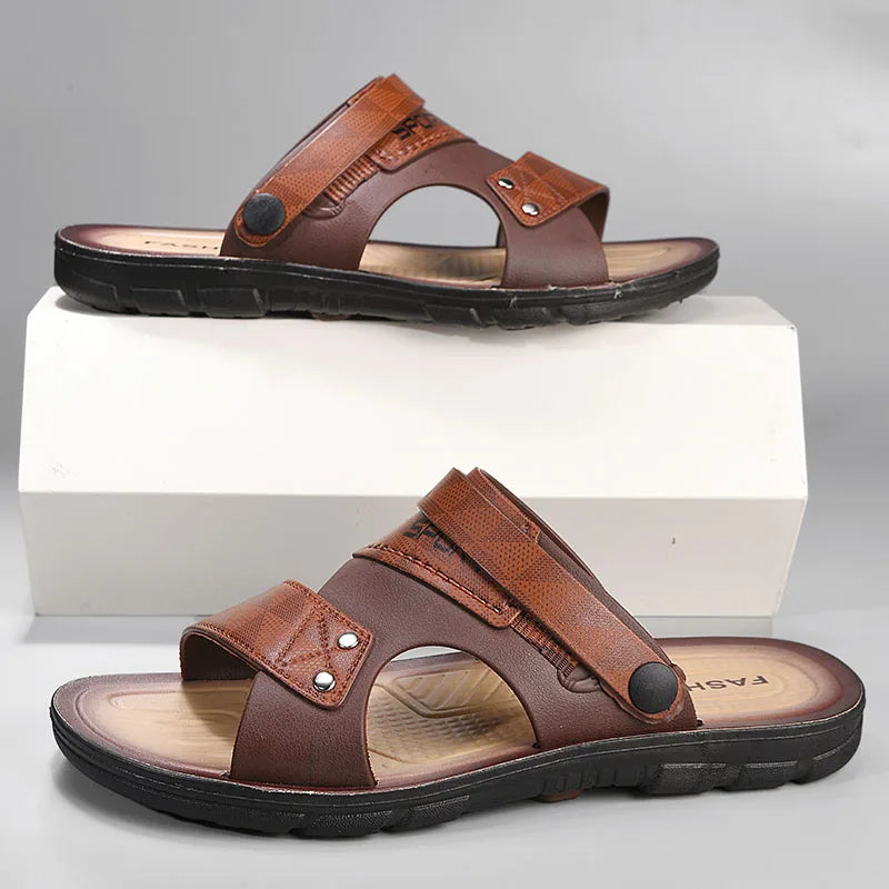 Men’s Summer Fashion Sandals – Non-Slip Open-Toe Beach Slippers