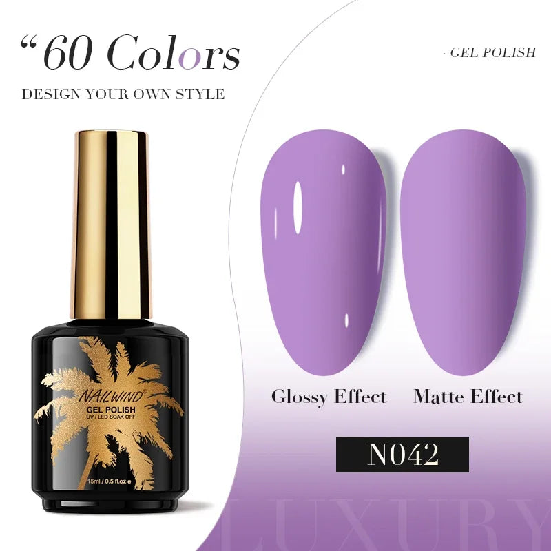 ROSALIND Gel Nail Polish 8ml - Semi-Permanent UV Gel, Solid Color, Salon Quality