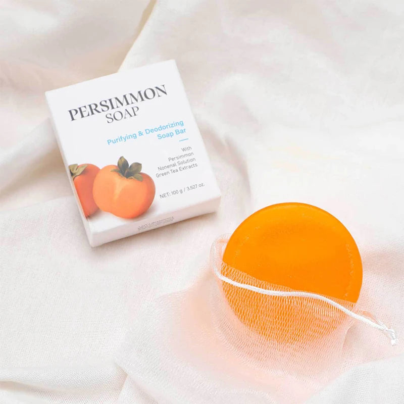 Japanese Persimmon Natural Soap Bar with Green Tea