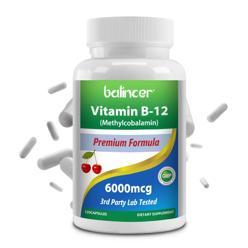 Vitamin B12 Supplement – Energy, Brain & Nervous System Support
