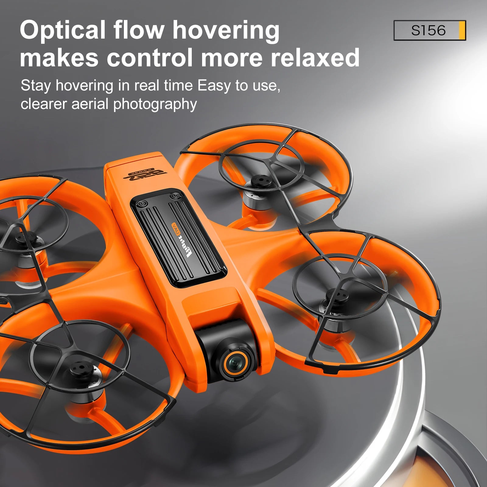 S156 Drone with 4K Camera & Optical Flow - 180° Adjustable Lens, Brushless Motors (180g)