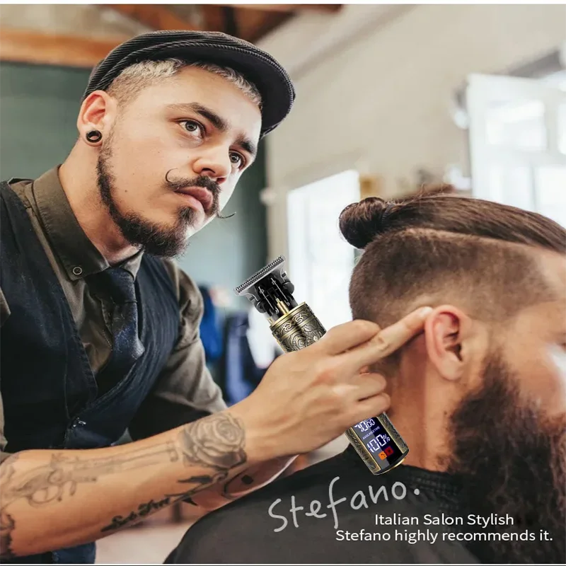 ⚡ 50% OFF Limited Time! T9 Electric Hair Trimmer - Professional USB Rechargeable Clipper for Men
