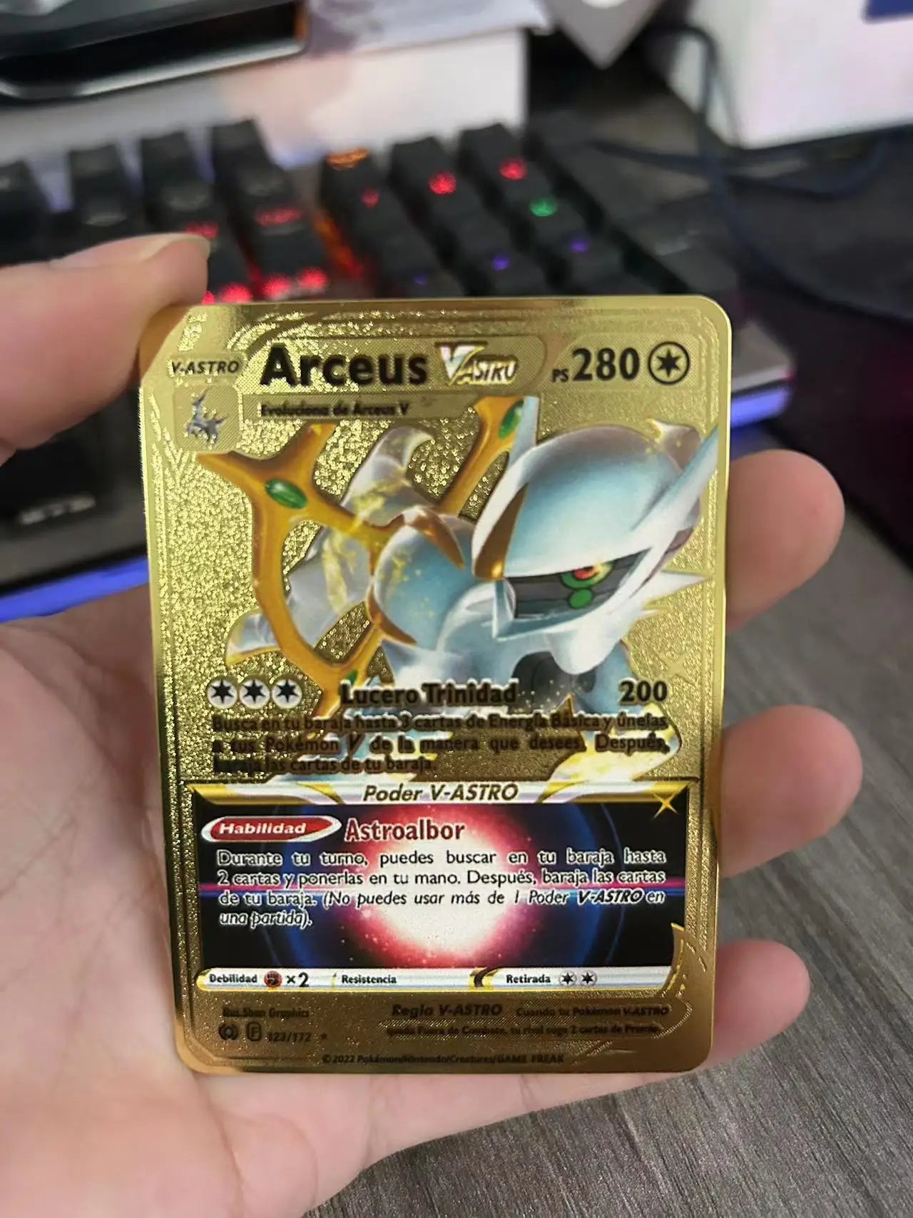 Spanish Pokemon Metal Cards – Mewtwo, Pikachu GX & Charizard VMAX Set