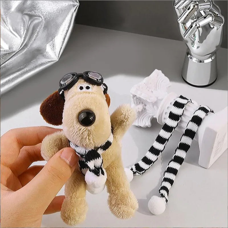 Cartoon Plush Key Pendant Cute Dog Plush Pendant Plush Toy Keychain Girl Gift Schoolbag Doll Grab Machine Doll Key Pendant