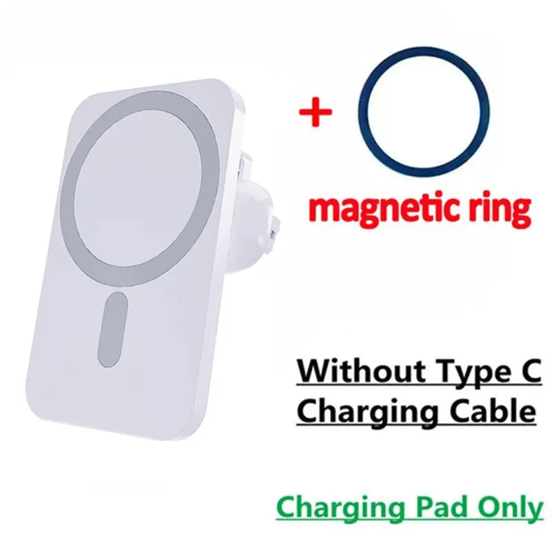 30W MagSafe Magnetic Car Charger Mount - Fast Wireless Charging for iPhone 12-15 Series