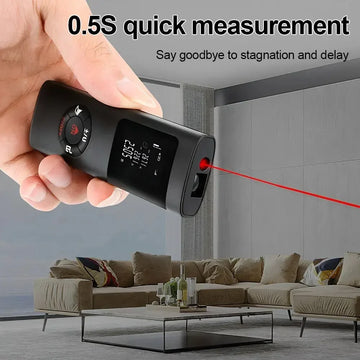 Laser Distance Meter 40M/60M - USB Rechargeable Digital Rangefinder for Construction & Home