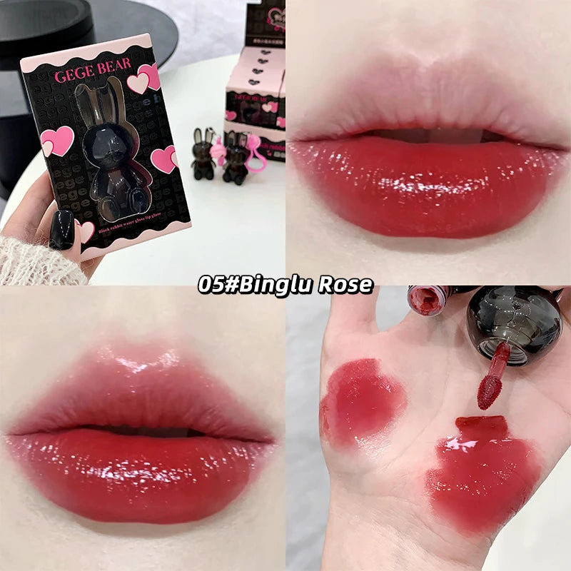Gege Bear Pink Rabbit Velvet Matte Lip Cream