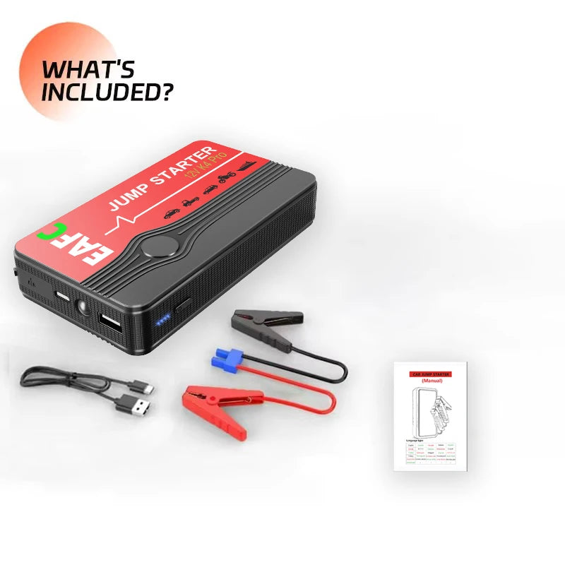 🚨 NEVER GET STRANDED AGAIN! 600A Jump Starter - Your Pocket-Sized Tow Truck 🔋