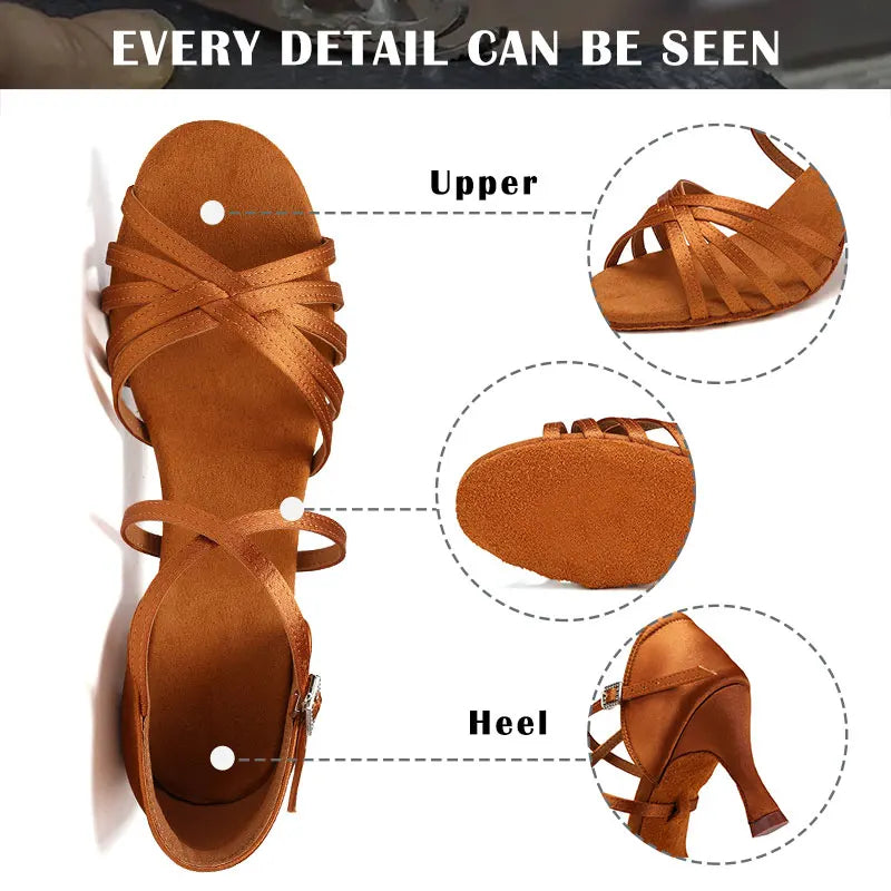 SWDZM Women’s Latin Dance Shoes – High Heels Salsa & Tango
