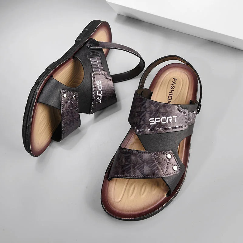 Men’s Summer Fashion Sandals – Non-Slip Open-Toe Beach Slippers