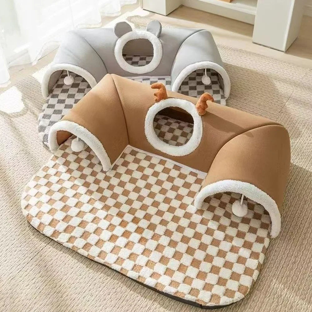Cat Bed Tunnel – Spacious Collapsible Play Tube with Durable Design