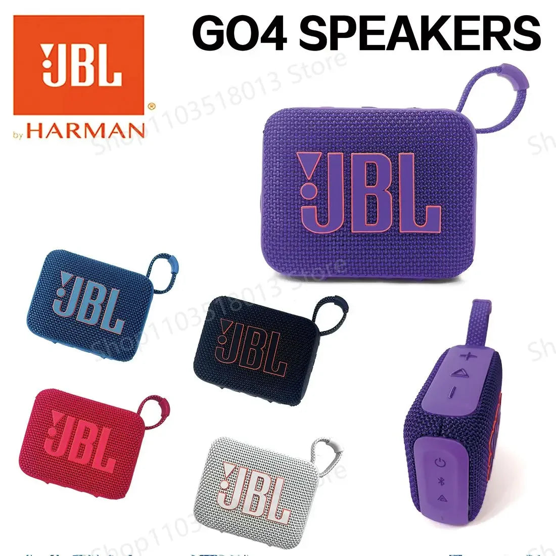 JBL GO 4 Portable Bluetooth Speaker - Waterproof Wireless Speaker with Bluetooth 5.3