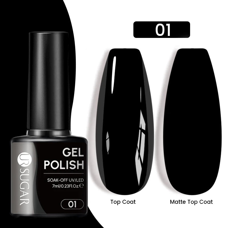 Glitter Gel Nail Polish – Semi-Permanent UV LED Gel with Sparkling Shimmer Finish