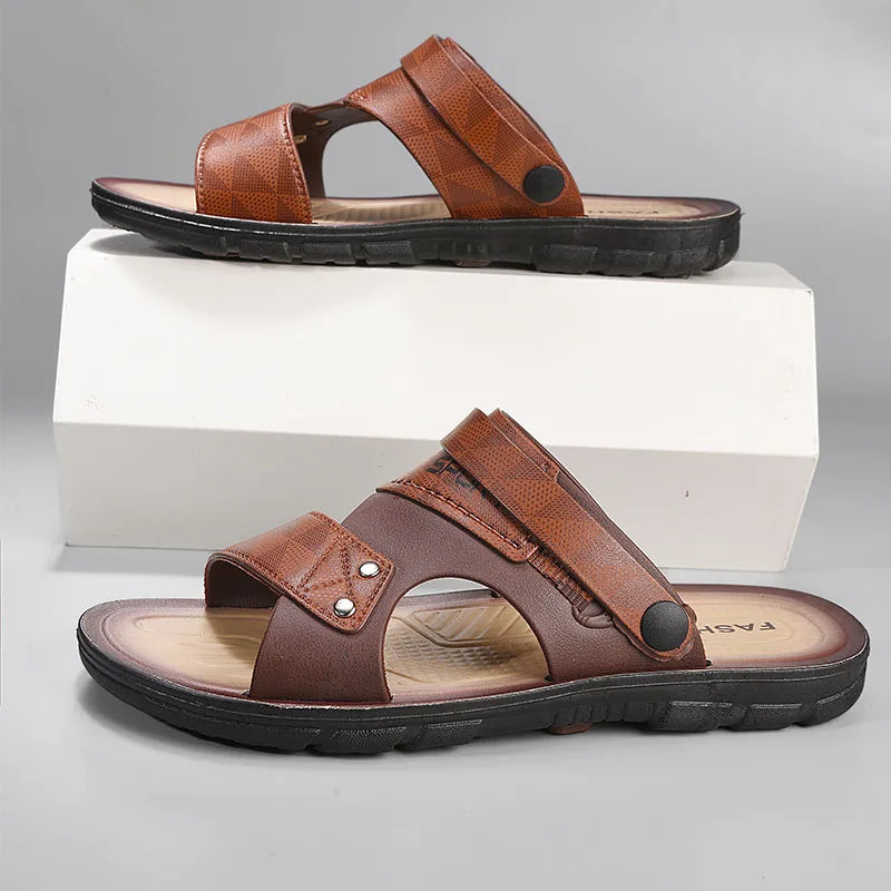 Men’s Summer Fashion Sandals – Non-Slip Open-Toe Beach Slippers