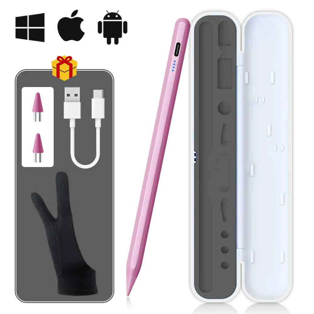 Universal Stylus Pen – Touch Pen for iPad, iPhone, Android Tablets & Smartphones + Pencil Case & Tips