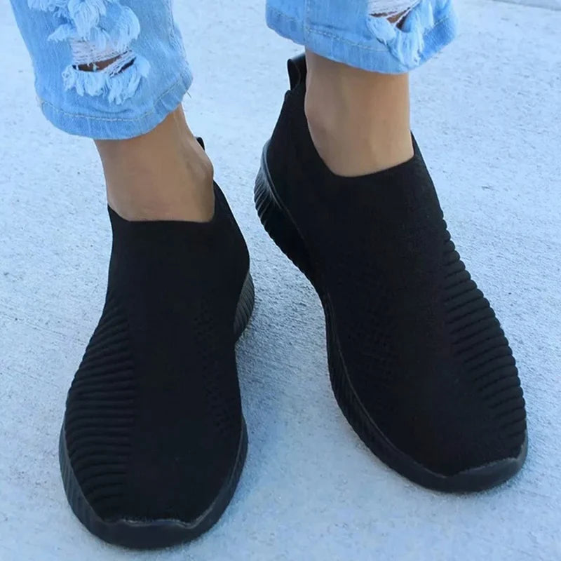 Women’s Slip-On Sneakers – Comfortable Casual Sports Shoes