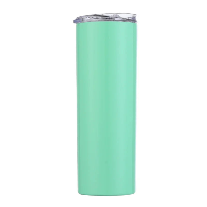 20oz Skinny Straight Tumbler with Lid - Double Wall Insulated | DIY Sublimation Blank