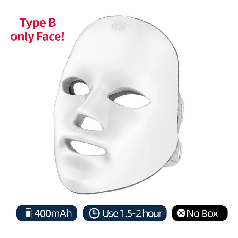 LED Photon Face & Neck Rejuvenation Mask – Anti-Aging Light Therapy