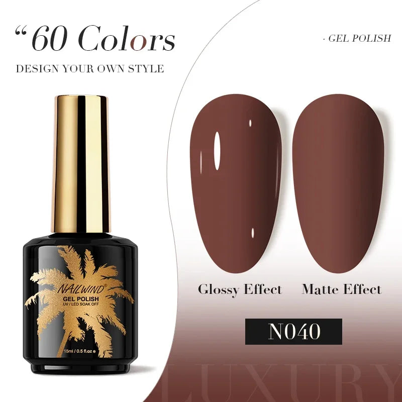 ROSALIND Gel Nail Polish 8ml - Semi-Permanent UV Gel, Solid Color, Salon Quality