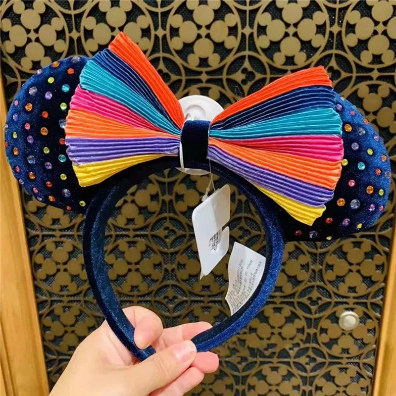 Disney Mickey Ears Headband – Minnie Sequin Party Hairband for Women & Girls