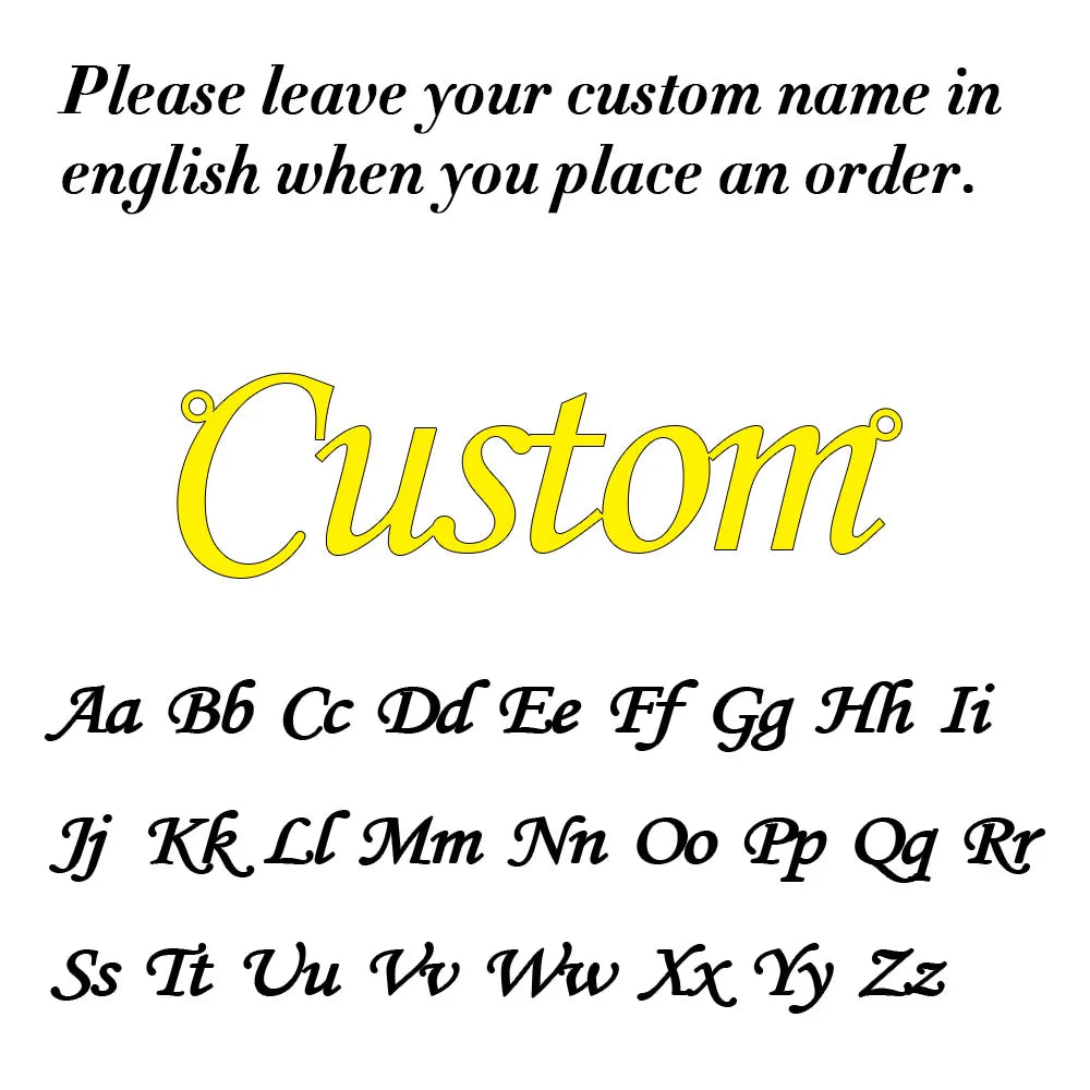 Custom Name Necklace – Personalized Cursive Pendant in Stainless Steel