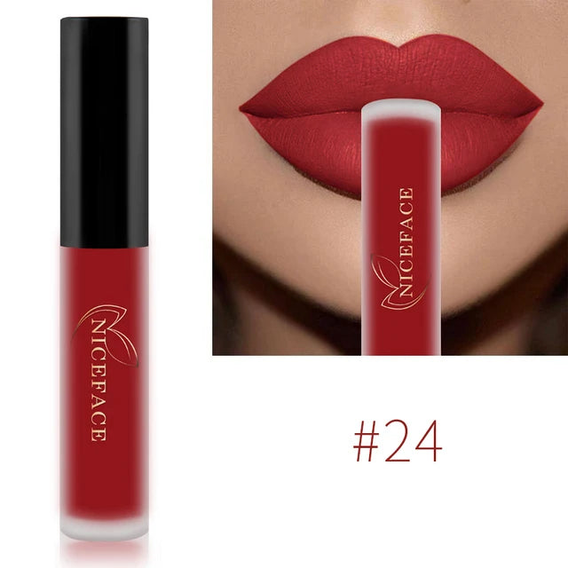 Waterproof Matte Liquid Lipstick - 25 Colors, Long-Lasting Lip Gloss