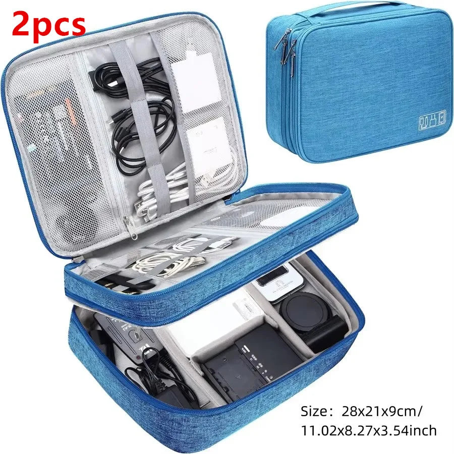Waterproof Cable Storage Bag – Digital Electronics Organizer