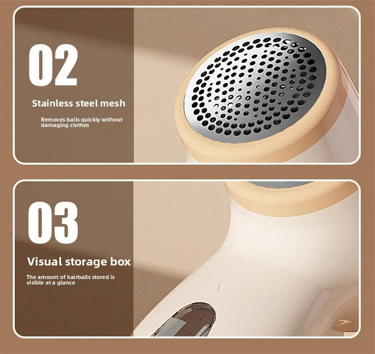 Electric Fabric Shaver - USB Rechargeable Lint Remover with LED Display for Clothes