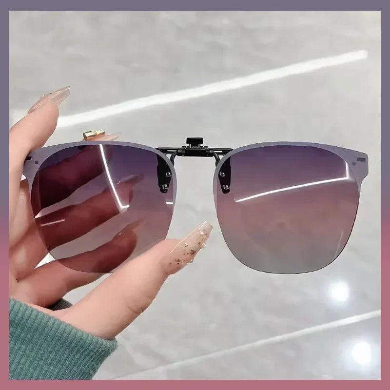 ☀️ 51% OFF! Polarized Clip-On Sunglasses - Flip-Up UV400 for Prescription Glasses
