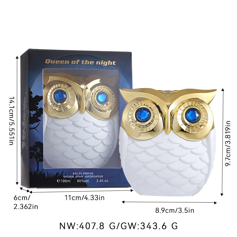 Owl Queen Perfume Spray - Coffee Vanilla Floral Fruity Women's Fragrance Mist (100ml)