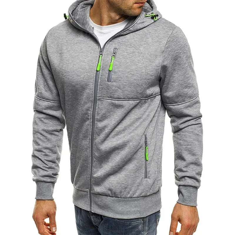 Men’s Hoodie Sweatshirt Zipper Hooded Casual