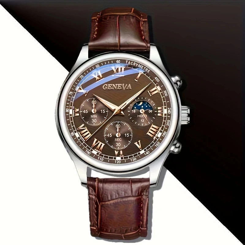 Men's Business Quartz Watch - Luxury Waterproof Luminous Wristwatch